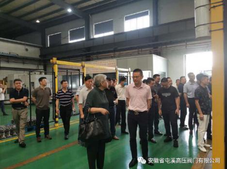 黄山高新区工业发展大会领导莅临屯阀参观考察 黄山高新区工业发展大会领导莅临屯阀参观考察