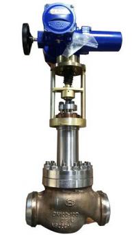 图:哈电阀门生产的熔盐调节阀 图:哈电阀门生产的熔盐调节阀