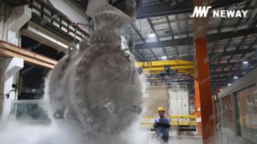 纽威56寸超低温三偏心蝶阀顺利通过欧洲业主验收 纽威56寸超低温三偏心蝶阀顺利通过欧洲业主验收