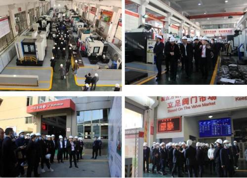 永嘉县领导带领县明星企业负责人参观立信阀门集团智能化改造提升现场