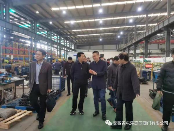 安徽省“四送一服”工作组来屯溪高压阀门走访调研 安徽省“四送一服”工作组来屯溪高压阀门走访调研