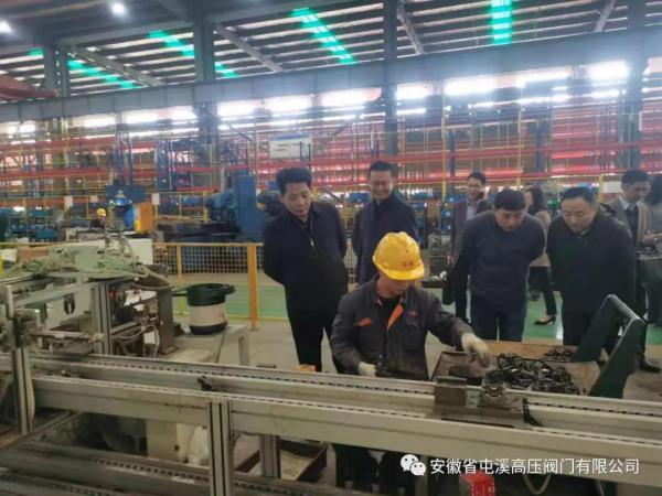 安徽省“四送一服”工作组来屯溪高压阀门走访调研 安徽省“四送一服”工作组来屯溪高压阀门走访调研