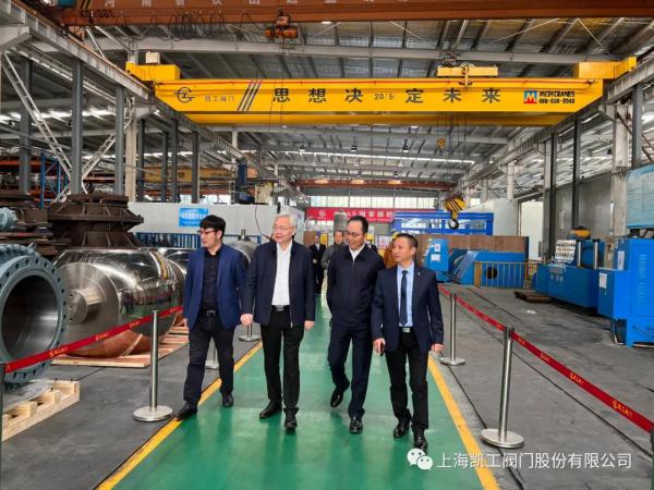 公司领导陪同陈院士参观车间 公司领导陪同陈院士参观车间