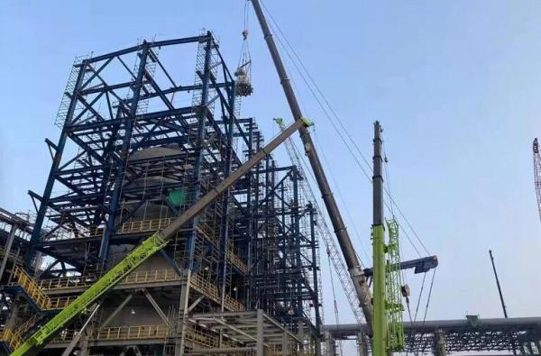 广东石化炼化一体化项目UOP旋转阀安装就位 广东石化炼化一体化项目UOP旋转阀安装就位