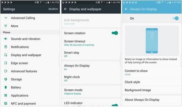 不止是炫酷 三星S7息屏提醒能告诉你什么
