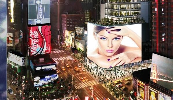 Coming soon! 上海三思1600m? 2500万像素纽约时代广场LED巨屏通过查验